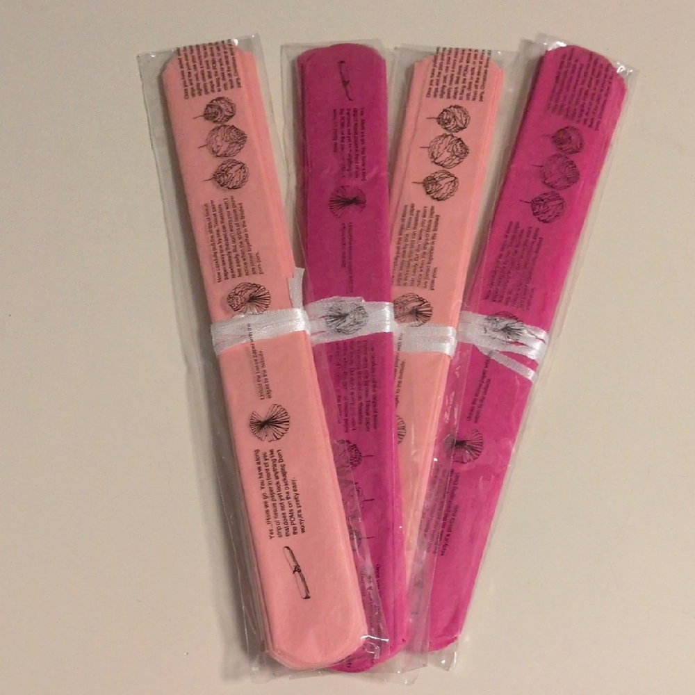 Set Of 4‎ Womens Chinese Tissue Paper Fans